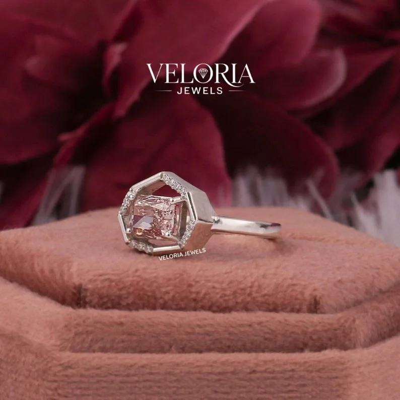 Hexagon Bezel Ring — view 3