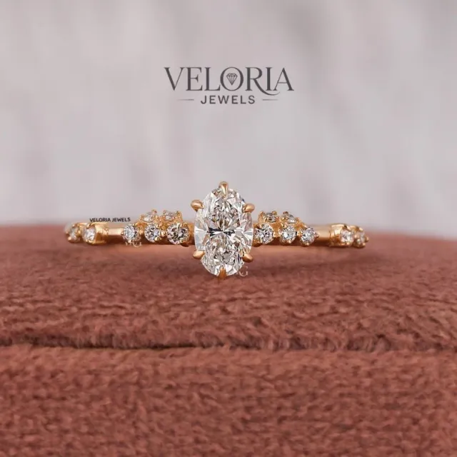 Marquise Ring with Vintage Band