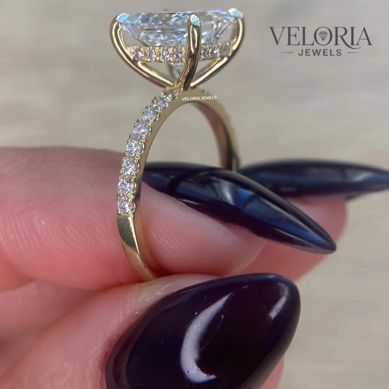 Emerald Cut Engagement Ring — view 2