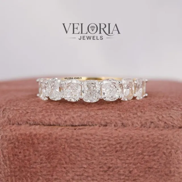 Oval Half-Eternity Band