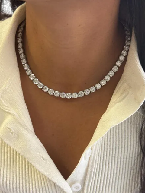 60 Carat Diamond Tennis Necklace