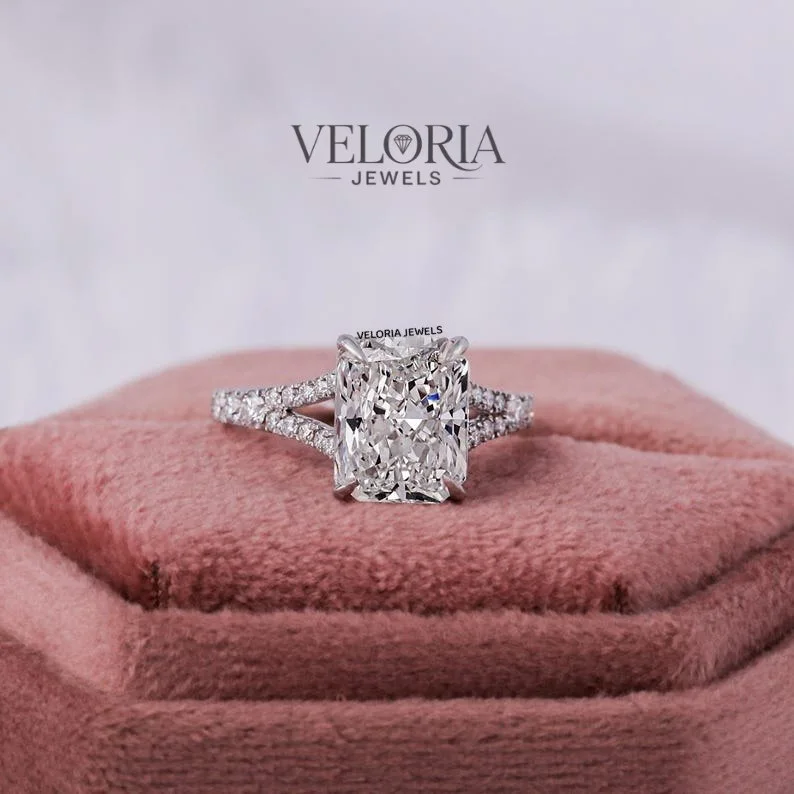 Radiant Split-Shank Pavé Ring — view 2