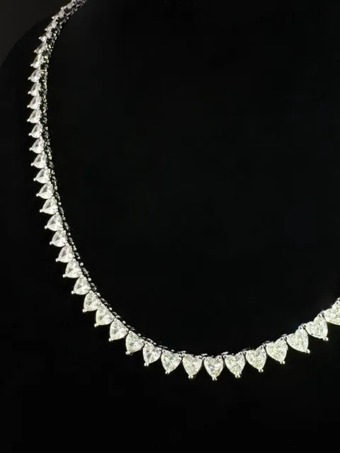 Diamond Heart Tennis Chain